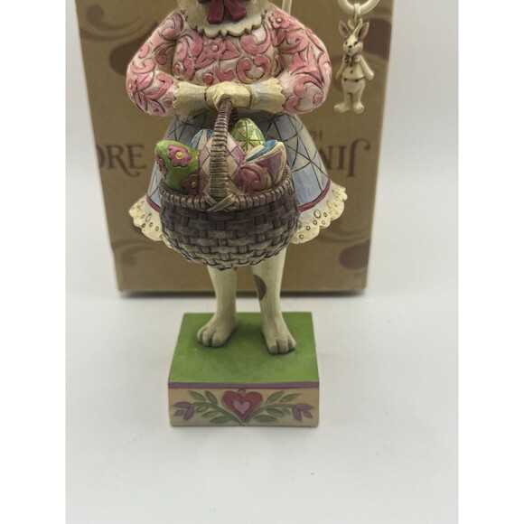 Jim Shore Heartwood Creek “Kitty So Pretty" Easter Cat In Box Never Used - Picture 3 of 10